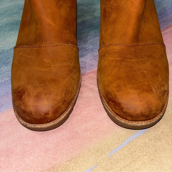 Sorel Women's Cate Waterproof Lug Sole Booties Camel Brown Size 9.5 - Picture 5 of 9